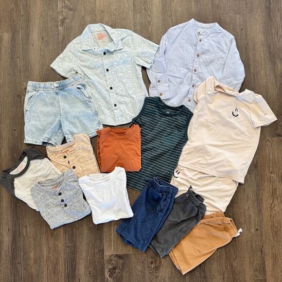 Toddler Little Boy Spring Summer Outfit Set 5T Clothing Lot of 14 Top Short - Picture 1 of 7